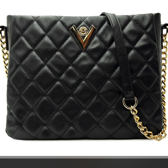 Valentino Orlandi Handbags - Valentino Orlandi Midsize Quilted vegan Leather Shoulder Bag new